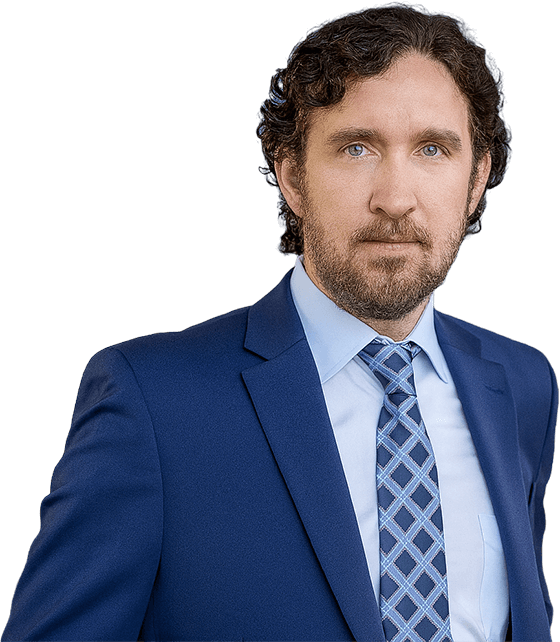 Professional portrait of Dr. Lance Williams in a blue suit, 2028 independent presidential candidate